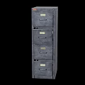 Gray Office File Cabinet With Multiple Drawers For Storage Furniture