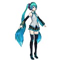 Virtual Character Two-dimensional Character Initial Sound Future Beautiful Girl 3d model