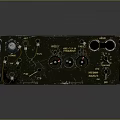 Old-fashioned Electronic Device With Industrial Design Metal Casing Multiple Knobs And Ports