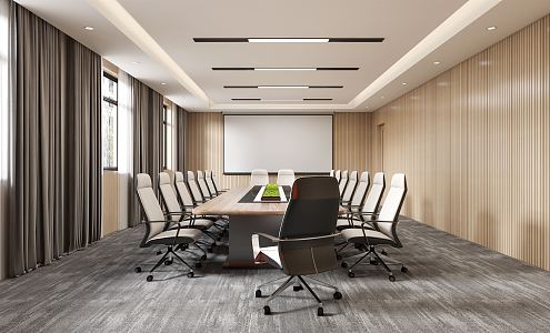 Modern Meeting Room Meeting Table and Chair 3d model