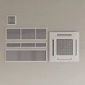 Air Conditioner Vents With Various Modern Grille Designs And Patterns For Home Ventilation