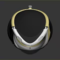 Modern Yellow And White Safety Helmet With Transparent Face Shield For Protection