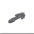 Futuristic Spaceship Exterior Design With Advanced Engine And Armament Details For Space Exploration