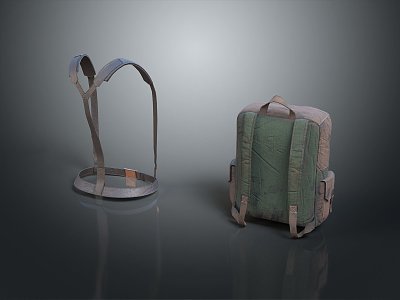 Camping backpack travel bag travel backpack camping bag mountaineering bag hiking backpack travel bag 3d model