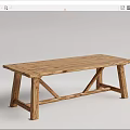 Quiet Table Log Table 3d model
