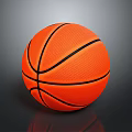 Orange Basketball With Black Stripes And Textured Surface For Daily Life Use