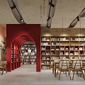 modern library 3d model
