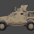 Armored weapon vehicle 3d model