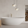 Quiet Style Antique Bathtub Bathtub Integrated Bathtub Independent Bathtub 3d model