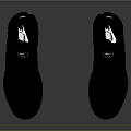 Black Mesh Upper Sneakers With White Cushioned Soles And Modern Design