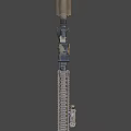 Tactical Military Rifle With Camouflage Design Long Barrel And Ventilated Handguard