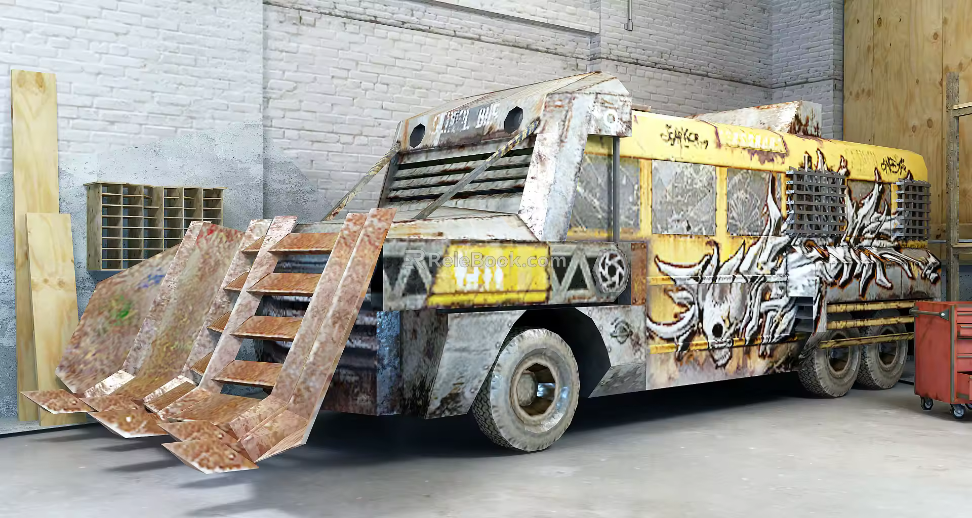 Industrial LOFT car explosion-proof car 3d model