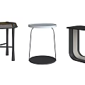 Modern Minimalist Side Tables With Different Designs Sleek Metal Frames And Various Shapes