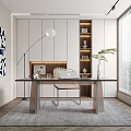 Modern study 3d model