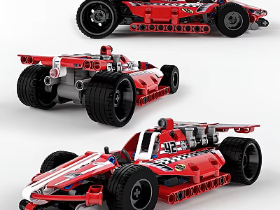 Modern toy car racing 3d model