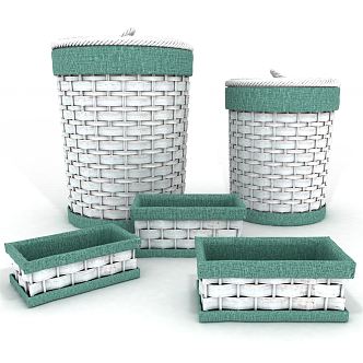 Modern Storage Basket Ornaments 3d model