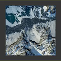 Majestic Natural Landscape With Snowy Rocky Mountain Glacier Forest And Lake