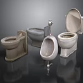 Different Bathroom Toilet Designs Including Urinals and Commodes for Living Spaces