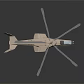 Modern Helicopter Model Showcasing Sleek Aerodynamic Body And Rotor Blades Design