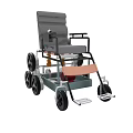 Sturdy Manual Wheelchair With Comfortable Seat Durable Wheels And Metal Frame