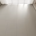 Light Colored Floor Tiles in Bright Modern Interior 3d model