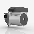 Industrial Equipment Mechanical Component With Metal Casing Round Structure And Silver Black Design