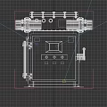 Underground low-voltage isolating switch Mine flameproof vacuum feed switch Explosion-proof switch 3d model