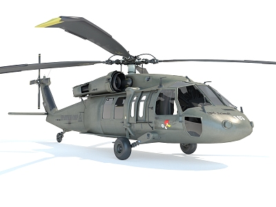 Style Helicopter Aircraft Fighter Military Equipment 3d model