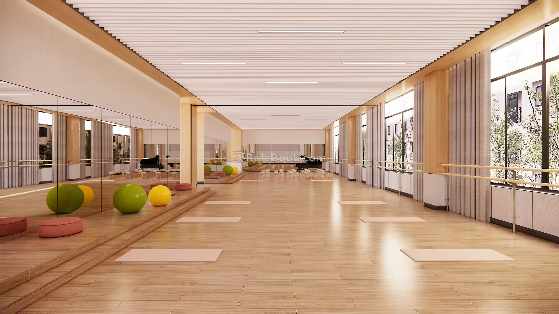 Dance Room SU Model 3d model