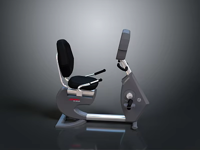 Recumbent Exercise Bike For Home Use With Comfortable Seat And Adjustable Settings 3d model