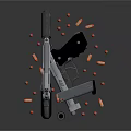 modern pistol semi-automatic pistol automatic pistol modern weapon 3d model