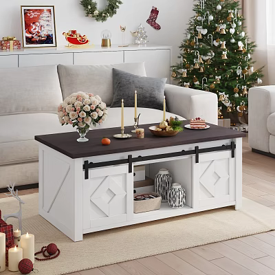 Christmas living room coffee table 3d model
