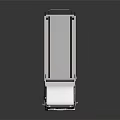 White Mitsubishi Dump Truck Model With Dark Gray Bed And Wheels