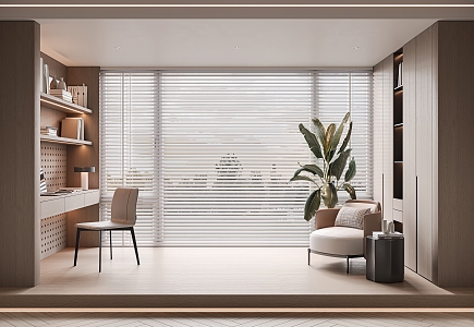 Modern venetian blinds shutter 3d model