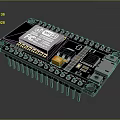 Advanced Microcontroller Development Board With Integrated Chip Connector And Circuit Pins