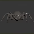 Realistic Metallic Ant 3D Model With Shiny Surface On Dark Background 3d model
