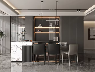 Modern Italian Restaurant 3d model