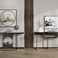 New Chinese style porch bar table 3d model