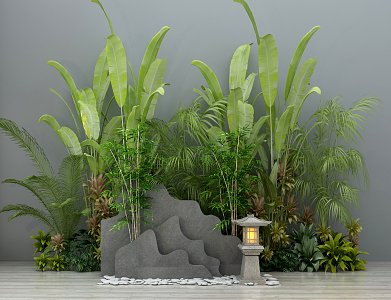 Modern gardening sketch garden sketch 3d model