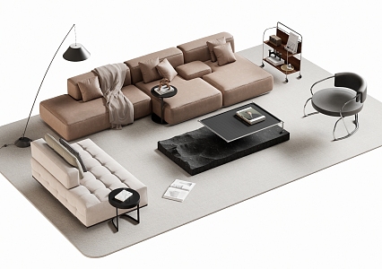 Sofa coffee table 3d model