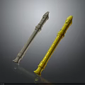 Silver And Yellow Recorders With Shiny Metallic Bodies And Precision Finger Holes
