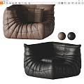 Bob Lazy Sofa Single Sofa Leather Sofa Casual Sofa 3d model