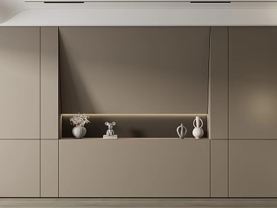 Sideboard Cabinet Wine Cabinet Decorative Cabinet Restaurant Background 3d model