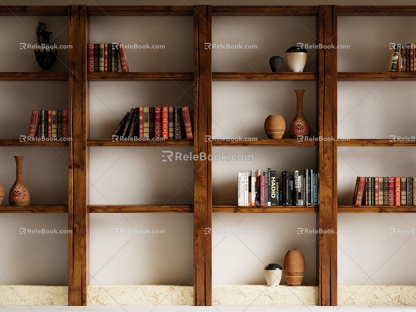 Silent Wind Shelf Bookshelf 3d model