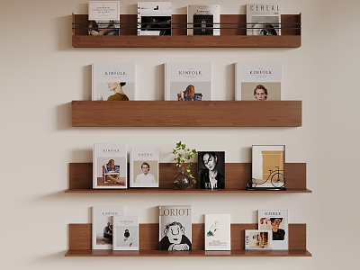 Modern Bookshelf Storage Rack model