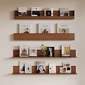 Modern Bookshelf Storage Rack 3d model