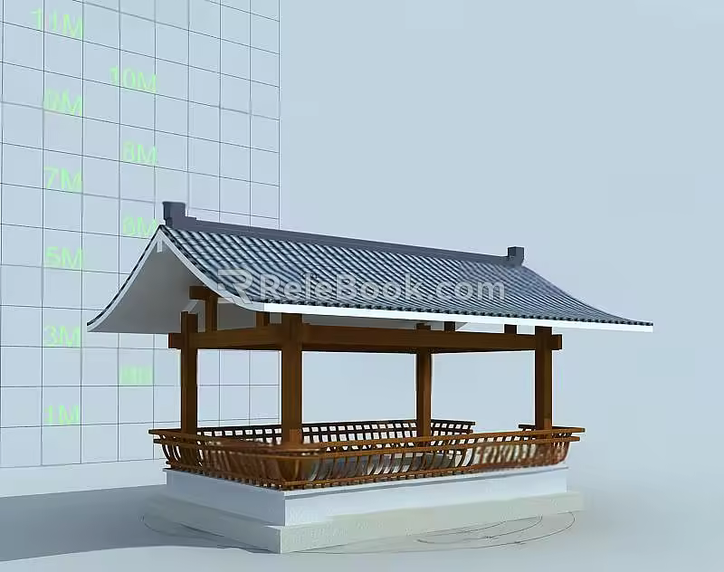Ancient Pavilion of Chinese-style Ancient Architecture 3d model