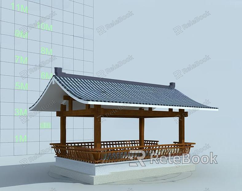 Ancient Pavilion of Chinese-style Ancient Architecture model