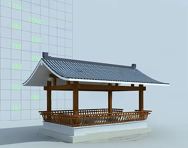 Ancient Pavilion of Chinese-style Ancient Architecture 3d model