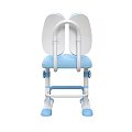 Safe Blue Adjustable Kids Chair With Ergonomic Backrest And Footrest Sturdy Design For Children